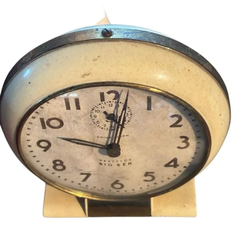 Vintage 1940s Westclox Big Ben Style 5 Chime Alarm Clock – As Is / Repair